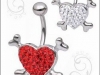 Bauchnabelpiercing Herz